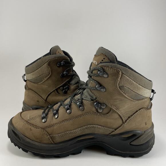Lowa Renegade GTX Mid Hiking Boots Womens Size 9 Brown Goretex Waterproof - Picture 11 of 11